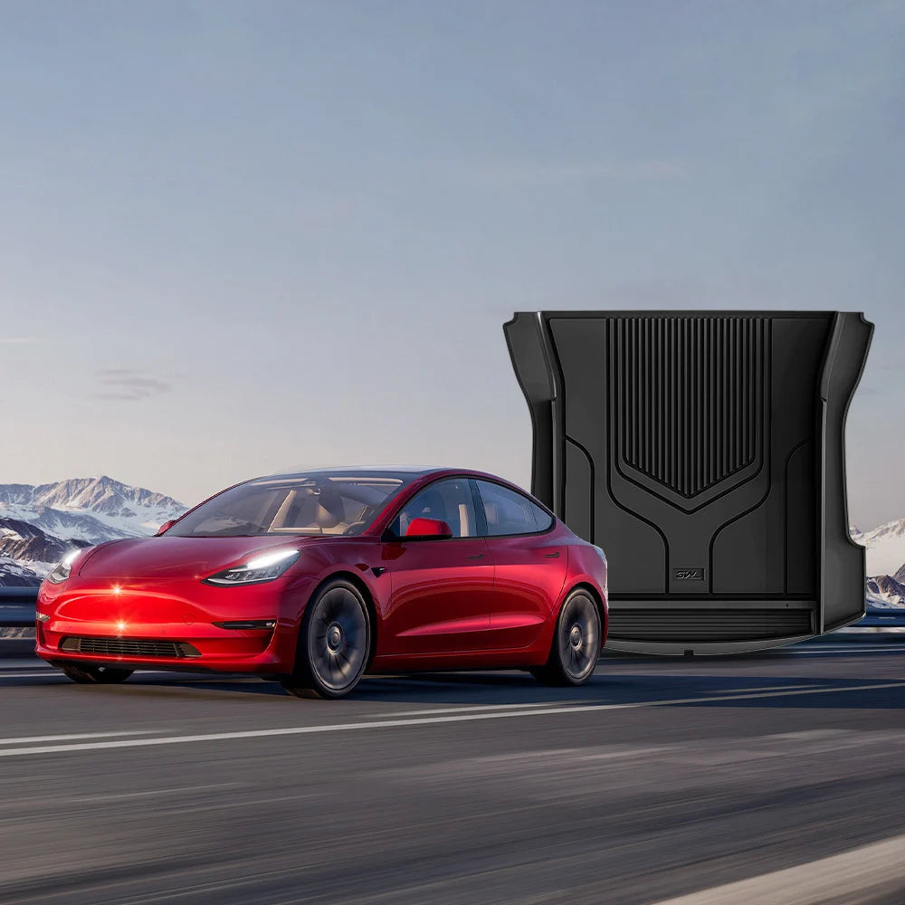 3W All Weather Storage and Boot Liners For Tesla Model 3 2021-2023